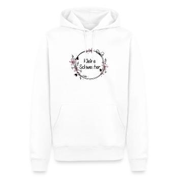 Kleine Schwester - Männer Premium Bio Hoodie - Weiß - Vorne - Nico (187cm)
