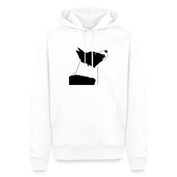 Border Collie - Hund - Männer Premium Bio Hoodie - Weiß - Vorne - Nico (187cm)