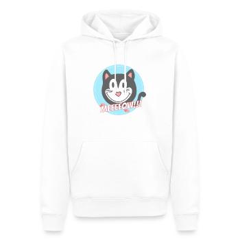 Katze, meow - Männer Premium Bio Hoodie - Weiß - Vorne - Nico (187cm)