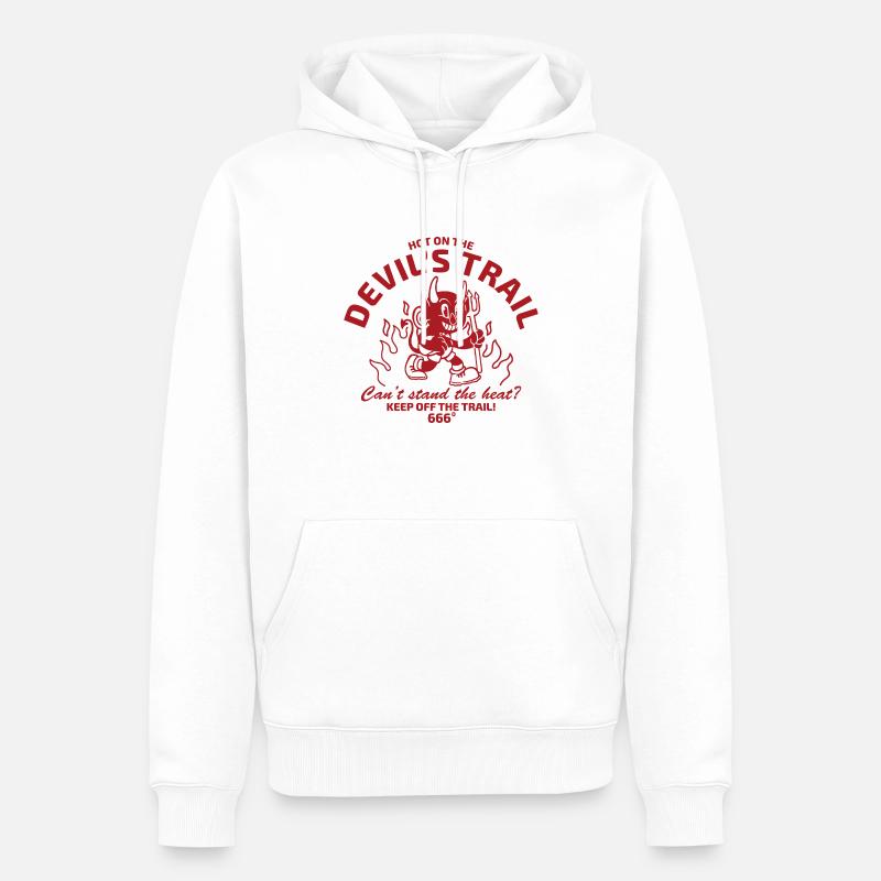 Diable dans le style vintage - Sweat à capuche Premium bio Homme - blanc