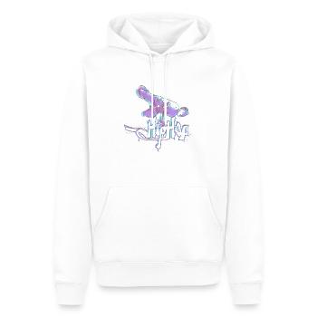 Hip hop Musique blues pop rock dance breakdance - Sweat à capuche Premium bio Homme - blanc - Devant - Nico (187cm)