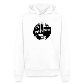 For Future - Männer Premium Bio Hoodie - Weiß - Vorne - Nico (187cm)