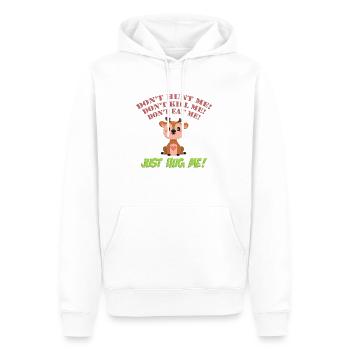 Don' t hunt me HD - Männer Premium Bio Hoodie - Weiß - Vorne - Nico (187cm)