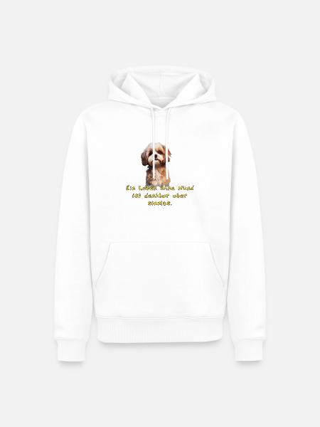 Shitzu Puppy - Männer Premium Bio Hoodie - Weiß