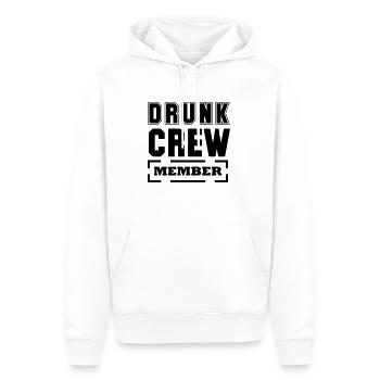 drunk crew member - Männer Premium Bio Hoodie - Weiß - Vorne - Nico (187cm)