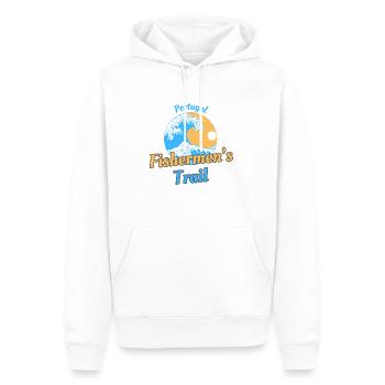 Fishermen's Trail Portugal Algarve Hiking - Men’s Premium Organic Hoodie - white - Front - Nico (187cm)