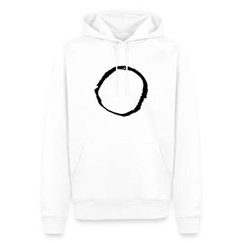 kreis - Männer Premium Bio Hoodie - Weiß - Vorne - Nico (187cm)