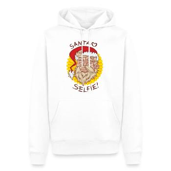 Santa Santa Claus - Men’s Premium Organic Hoodie - white - Front - Nico (187cm)