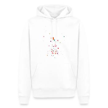 Klecksekunstwerk - Men’s Premium Organic Hoodie - white - Front - Nico (187cm)