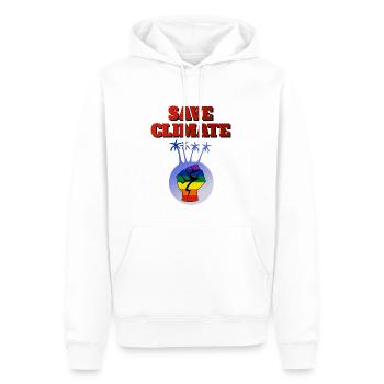 save climate Klima Energie Umwelt Umweltschutz bi - Männer Premium Bio Hoodie - Weiß - Vorne - Nico (187cm)