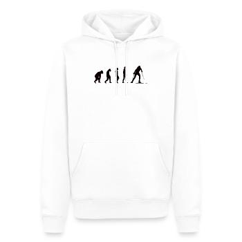 Ski fahren Evolution Ski Skifahren Skifahrer Skier - Männer Premium Bio Hoodie - Weiß - Vorne - Nico (187cm)