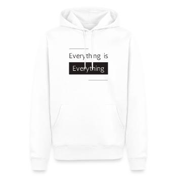 Everything is Everything - Männer Premium Bio Hoodie - Weiß - Vorne - Nico (187cm)