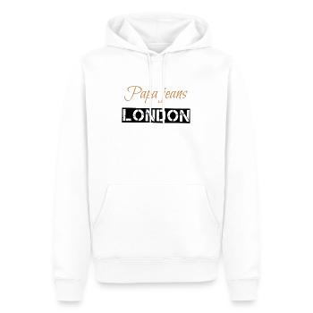 T-shirt noir noir rouge gris - Sweat à capuche Premium bio Homme - blanc - Devant - Nico (187cm)