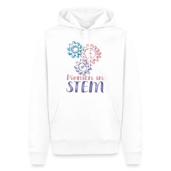 Women In Stem - Ingénierie - Sweat à capuche Premium bio Homme - blanc - Devant - Nico (187cm)