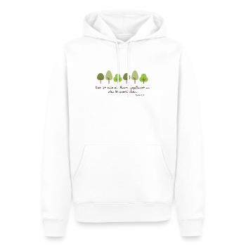 Arbre planté - Sweat à capuche Premium bio Homme - blanc - Devant - Nico (187cm)