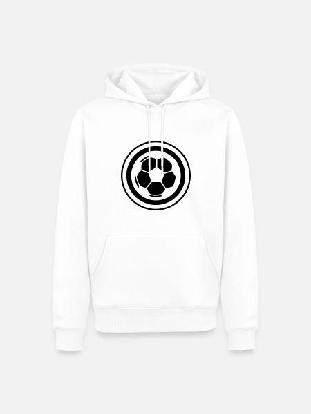 Fussball Symbol - Männer Premium Bio Hoodie - Weiß