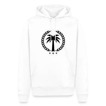 Palme Symbol - Männer Premium Bio Hoodie - Weiß - Vorne - Nico (187cm)