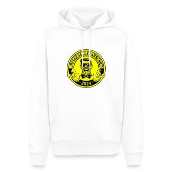 Junggesellenabschied 2024 - Männer Premium Bio Hoodie - Weiß - Vorne - Nico (187cm)