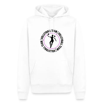 Joueur de club de l’équipe de volley-ball - Sweat à capuche Premium bio Homme - blanc - Devant - Nico (187cm)