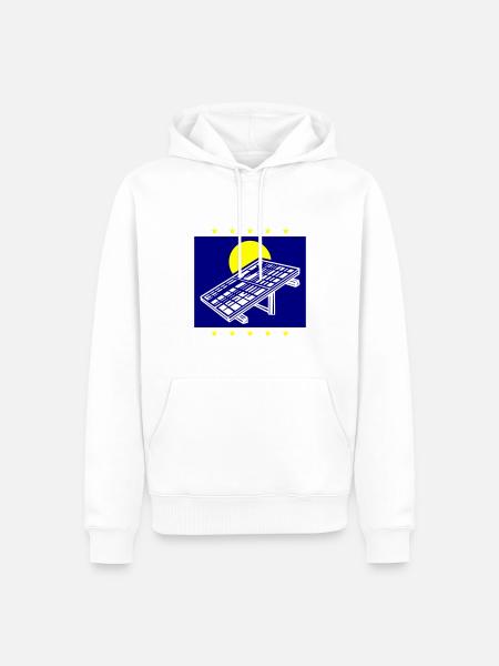 Photovoltaic System Solar Energy - Men’s Premium Organic Hoodie - white