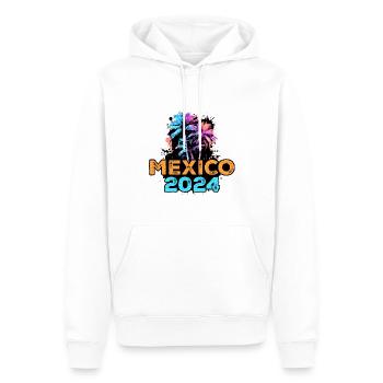 Mexiko 2024 Reise - Männer Premium Bio Hoodie - Weiß - Vorne - Nico (187cm)