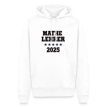 Mathematik Studium 2025 Lehramt Mathe Lehrer - Männer Premium Bio Hoodie - Weiß - Vorne - Nico (187cm)