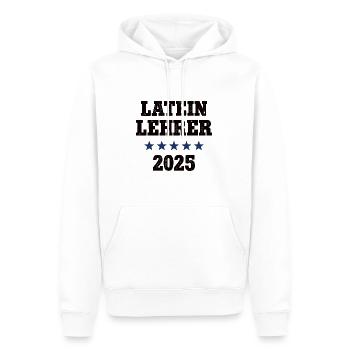 Latein Lehrer Schule Bester Lateinlehrer 2025 - Männer Premium Bio Hoodie - Weiß - Vorne - Nico (187cm)