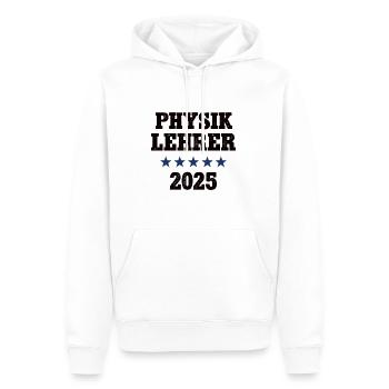Physik Lehrer Physiklehrer 2025 Lehramt Physiker - Männer Premium Bio Hoodie - Weiß - Vorne - Nico (187cm)