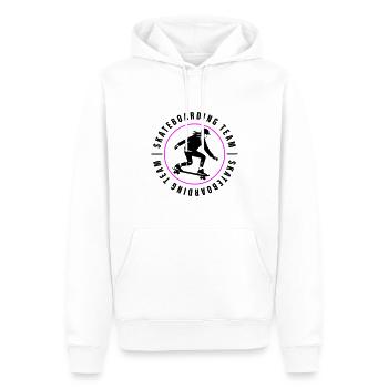 Skateboarding Team Verein Frau Skateboard - Männer Premium Bio Hoodie - Weiß - Vorne - Nico (187cm)