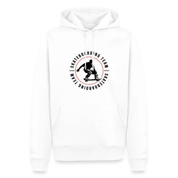 Skateboarding Team Verein Mann Skateboard - Männer Premium Bio Hoodie - Weiß - Vorne - Nico (187cm)