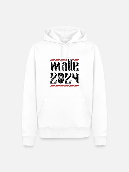 Malle 2024 - Men’s Premium Organic Hoodie - white