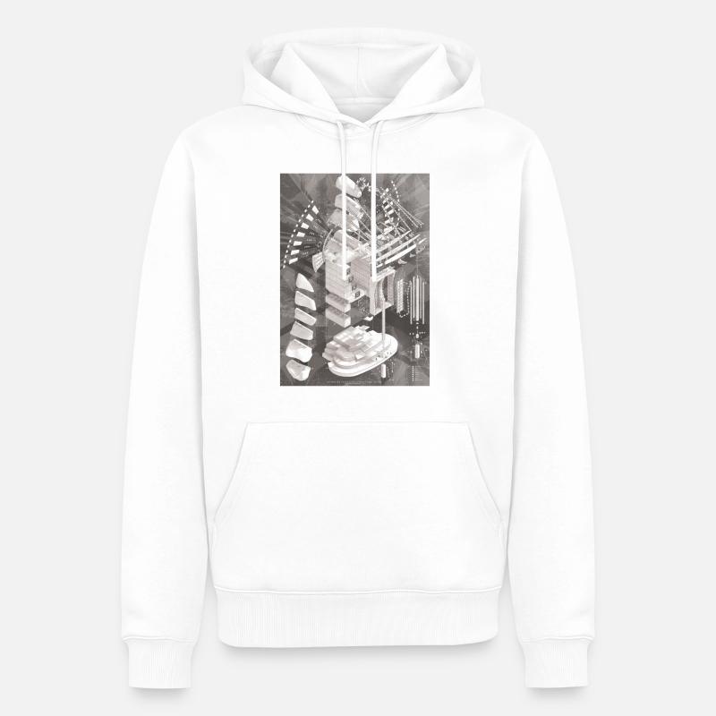 Basans Gateway - Männer Premium Bio Hoodie - Weiß
