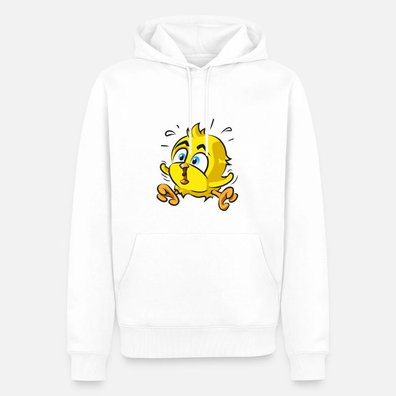 Bande dessinée Chick - Sweat à capuche Premium bio Homme - blanc