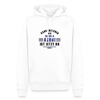 Azubi Maurer Lehre Ausbildung Maurerausbildung - Männer Premium Bio Hoodie - Weiß - Vorne - Nico (187cm)