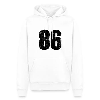 86 number jersey - Men’s Premium Organic Hoodie - white - Front - Nico (187cm)