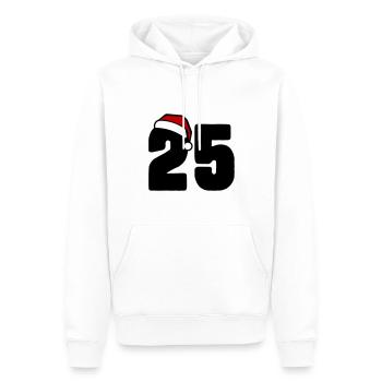 25 Zahl Weihnachten - Männer Premium Bio Hoodie - Weiß - Vorne - Nico (187cm)