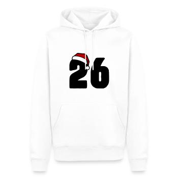 26 Zahl Weihnachten - Männer Premium Bio Hoodie - Weiß - Vorne - Nico (187cm)