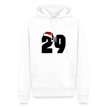 29 Zahl Weihnachten - Männer Premium Bio Hoodie - Weiß - Vorne - Nico (187cm)