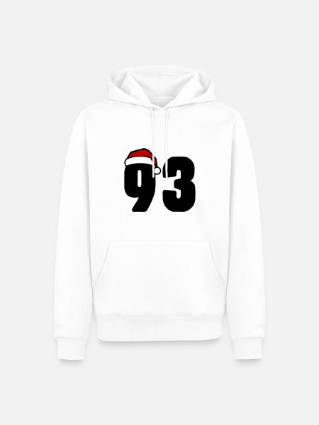 93 Number Christmas - Men’s Premium Organic Hoodie - white