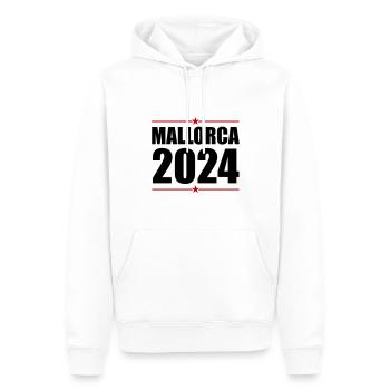 Jours fériés à Majorque 2024 - Sweat à capuche Premium bio Homme - blanc - Devant - Nico (187cm)