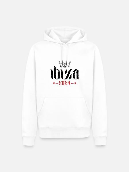 Ibiza 2024 Crown Holidays - Men’s Premium Organic Hoodie - white