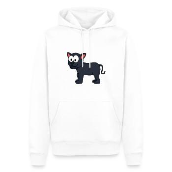Panther Comic Animal - Sweat à capuche Premium bio Homme - blanc - Devant - Nico (187cm)