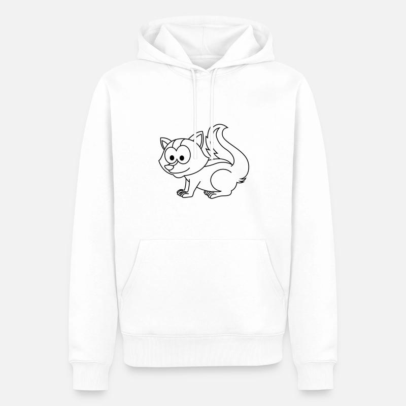 Stinker Comic Animal - Sweat à capuche Premium bio Homme - blanc