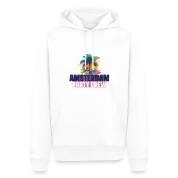 Vacances de l’équipage de fête à Amsterdam - Sweat à capuche Premium bio Homme - blanc - Devant - Nico (187cm)