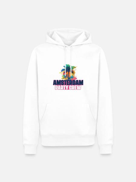 Amsterdam Party Crew Holiday - Men’s Premium Organic Hoodie - white