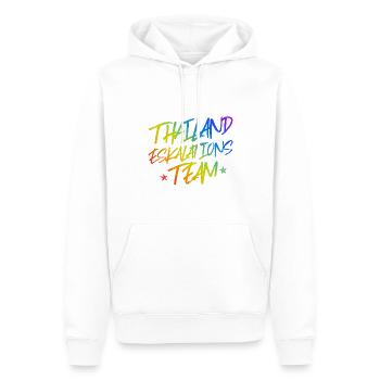 Thailand Eskalation - Männer Premium Bio Hoodie - Weiß - Vorne - Nico (187cm)