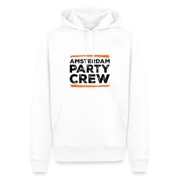 Amsterdam Party Crew - Men’s Premium Organic Hoodie - white - Front - Nico (187cm)