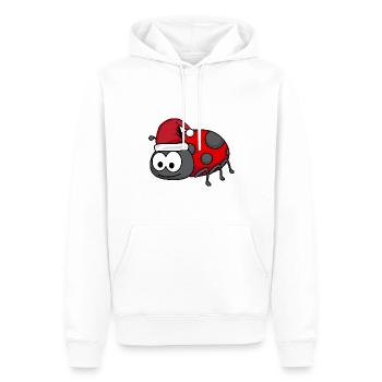 Marienkäfer Comic Weihnachten - Männer Premium Bio Hoodie - Weiß - Vorne - Nico (187cm)