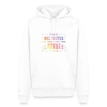 Premium Azubi - Männer Premium Bio Hoodie - Weiß - Vorne - Nico (187cm)