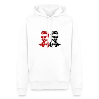 Équipe de marié de célibataire - Sweat à capuche Premium bio Homme - blanc - Devant - Nico (187cm)